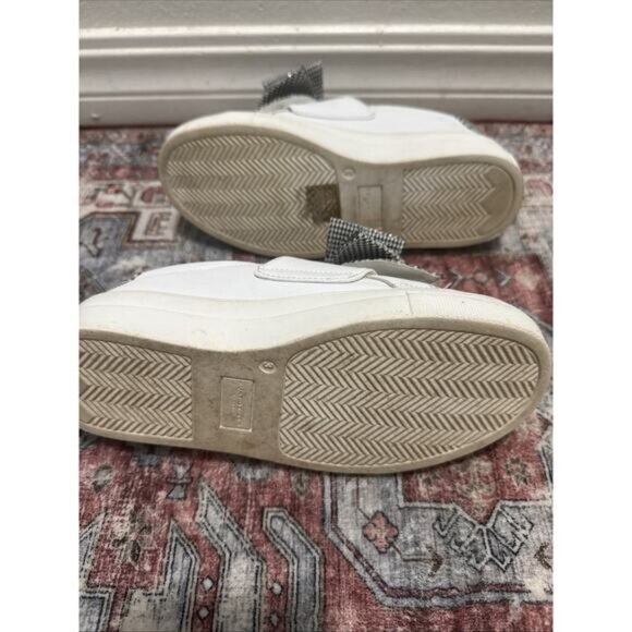 Kurt Geiger Mini Laney Bow Sneaker :Little Kid-Big Kid:White-Silver Size 34/3M - Picture 7 of 7